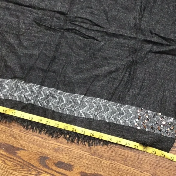 Grey sequin Infinity Scarf - Picture 9 of 9